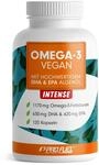 Omega-3 vegan INTENSE - 120 Kapseln - 2000 mg Algen&ouml;l pro Tag - hochdosiert mit