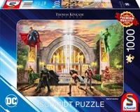 Schmidt Spiele 58788 DC, Hall of Justice, Thomas Kinkade, 1000 Teile Puzzle