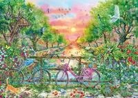 Ravensburger Puzzle 12001089 - Vertr&auml;umte Fahrr&auml;der in Amsterdam - 1000 Teile