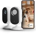 Arlo Indoor &Uuml;berwachungskamera Innen, 2er Set, 2K HD Video, 2-Wege-Audio,