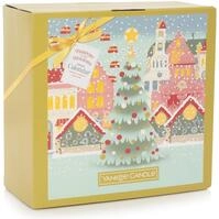Yankee Candle - Adventskalender Buch 2024 | 12 Votivkerzen | 12 Teelichter | 1