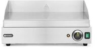 HENDI Grillplatte, Entnehmbare Festtschublade, Temperatur bis 300&deg;C regelbar, glatte