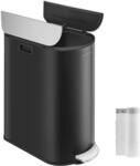 SONGMICS M&uuml;lleimer K&uuml;che, M&uuml;lltrennsystem 2 F&auml;cher, 30 L und 20 L, schmaler