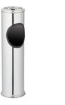 Relaxdays Standaschenbecher aus Edelstahl extra hoch 52,5 cm Stehaschenbecher zur