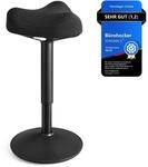 SONGMICS Hocker, Stehhocker um 360&deg; neigbar, Schreibtischstuhl, h&ouml;henverstellbar