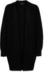 SELECTED FEMME Damen Slflulu New Ls Knit Long Cardigan B Noos Strickjacke, Schwarz, M