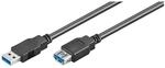 Goobay 93999 Super USB 3.0 Kabel Verl&auml;ngerung / Verl&auml;ngerungskabel f&uuml;r Ger&auml;te mit