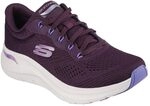 Skechers Damen Arch Fit 2.0 Big League Sneaker, Plum Mesh Multi Trim, 37 EU