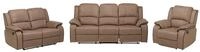 Vente-unique Couchgarnitur Relax 3+2+1 - Microfaser - Taupe - Hernani
