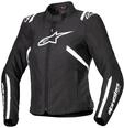 Alpinestars Stella T-SPS V2 wasserdichte Damen Motorrad Textiljacke, schwarz/wei&szlig;,