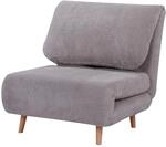 HOMCOM 2 in 1 Schlafsessel Klappbar Schlafsofa mit Bettfunktion Verstellbarer