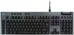 Logitech G G915 X, flache kabelgebundene, mechanische Gaming-Tastatur mit Logitech G G915 X, flache kabelgebundene, mechanische Gaming-Tastatur mit