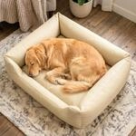 4L Textil Mario Orthop&auml;disches Hundebett aus Kunstleder XXL Hundekorb Kunstleder