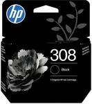 HP 308 Schwarz, Original Druckerpatrone | Tinte f&uuml;r HP Envy 6110, 6120, 6130,...