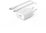 Belkin 25-W-Power Delivery-USB-C-PPS-Ladeger&auml;t mit USB-C/Lightning-MFi-Kabel,...