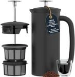 ESPRO P7 French Press Kaffeebereiter &ndash; Doppelwandig isoliert aus Edelstahl mit