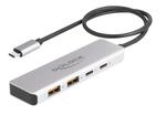 DeLOCK 64230 - USB 10 Gbps USB Type-C Hub mit 2 x USB Typ-A und 2 x USB Type-C mit 35