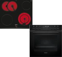 Siemens PQ522KAAB, Einbauherd-Set, Bestehend aus HE278GBB3 Herd, 60 x 60 cm, Made in