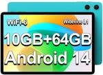 TECLAST P30 Android 14 Tablet 10+ Zoll Tablett, 10GB RAM+64GB ROM(4TB TF), Octa Core