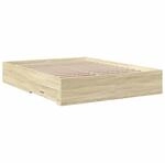 vidaXL Bettgestell, Bett mit Schubladen, Bettrahmen mit Sperrholzlatten,...
