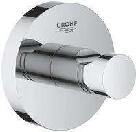 GROHE Start, Bademantelhaken ohne Bohren (Handtuchhalter mit verdeckter Befestigung,