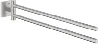 GROHE Start Cube - Handtuchhalter (2-armig schwenkbar, verdeckte Befestigung,