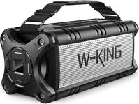 W-King Tragbarer Bluetooth-Lautsprecher, 90 W, max. Loud, IPX6, wasserdicht,
