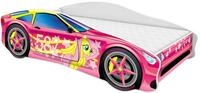ACMA Autobett 140x70 cm mit Matratze und Lattenrost - Kinderbett Auto Modell 8 f&uuml;r