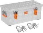 alubox Werkzeugtruhe ABX-R37 Aluminium Riffelblech Werkzeugkiste Transportkiste 37