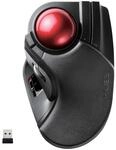 ELECOM 2,4 GHz kabellose Fingerbedienung, gro&szlig;e Trackball-Maus, 8-Tasten-Funktion