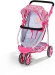 Baby Born Deluxe Puppenwagen, Puppenwagen mit Verstellbarer Liege-Fl&auml;che und Griff,
