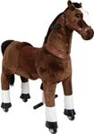 small foot Reitpferd auf Rollen aus Pl&uuml;sch, Spielpferd zum Reiten, belastbar bis 50