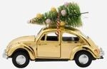 House Doctor Xmas Car Weihnachtsdeko Gold &ndash; nostalgisches Deko-Auto mit