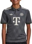 adidas FC Bayern Fu&szlig;ball-Trikot f&uuml;r Jungen, Grau, 24/25