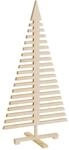 vidaXL Weihnachtsbaum Holz zum Schm&uuml;cken 120 cm Massivholz Kiefer | Robuste