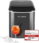 KLAMER Eisw&uuml;rfelmaschine klein mit Eisschaufel & 2 Eisw&uuml;rfelgr&ouml;&szlig;en - 10