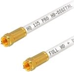 HB-DIGITAL 20m HDTV SAT Antennenkabel 4-fach geschirmt max 135dB Stahl-Kupfer