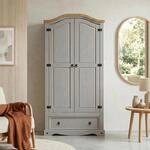 Kleiderschrank Ramon Garderobenschrank Mexiko M&ouml;bel Kiefer