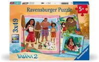 Ravensburger Puzzle Disney Vaiana 2 Auf, zu neuen Abenteuern - 3x49 Teile | 3x49