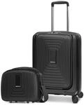 REDOLZ Hartschalen Koffer-Set 2-teilig Laptopfach Beauty Case