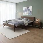Hasena Trento Bett Ancona Nussbaum massiv 2023 140x200