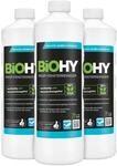 BiOHY Profi Fensterreiniger (3 x 1 Liter) | Glasreiniger Konzentrat | f&uuml;r