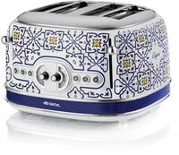 Ariete Toaster 156 Capri, Mediterranes Design, 4 Schlitze mit Separaten