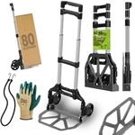 Tronitechnik&reg; Sackkarre Handkarre klappbar, Transportkarre bis 80kg, Klappwagen -