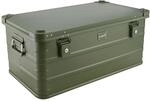 Alubox Alukiste abschlie&szlig;bar E92G OLIVGR&Uuml;N - Premium Lagerbox 92 Liter -