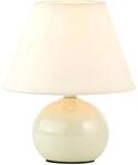 BRILLIANT Primo Tischleuchte &ndash; stilvolle Tischlampe mit Stoffschirm &ndash; kleine