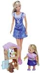 Simba Steffi Love Rabbit Family, Spielpuppe und Spielpuppe mit Hasenstall und Zwei