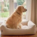 4L Textil Teo Kuscheliges Hundebett Bezug abnehmbar und waschbar Hundekorb