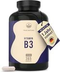 Vitamin B3 Niacin - Hochdosiert: 500mg Nicotinamid - 365 Kapseln - 1 Jahr...