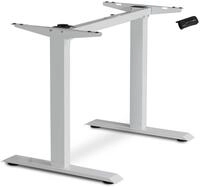 ESMART Germany ETX-121G Grau - Ergonomisches Steh-Sitz-Schreibtisch-Gestell Stufenlos